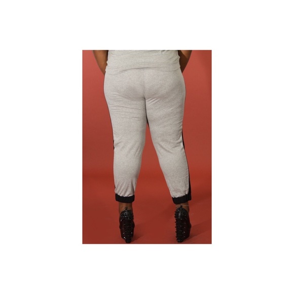 Plus Size Heather Gray Joggers - Picture 3 of 3